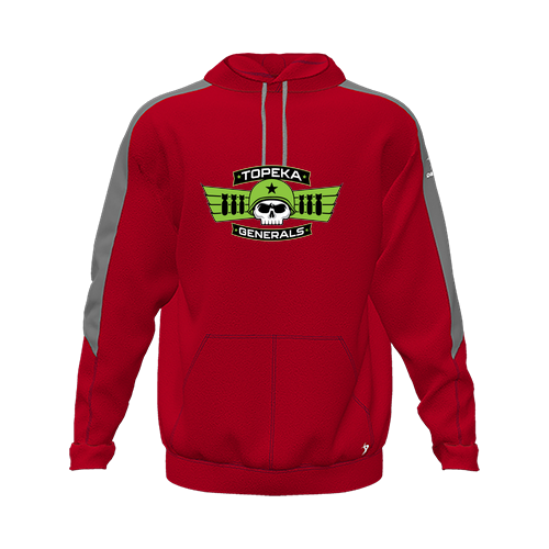 [CUS-DFW-HOOD-FLC-LSL-RED-YXS-LOGO1] Hoodie (Youth XS, Red, Logo 1)