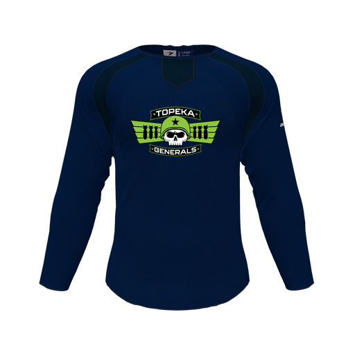 [CUS-DFW-PULL-FLC-CNK-LSL-NVY-YS-LOGO1] Pullover (Youth S, Navy, Logo 1)