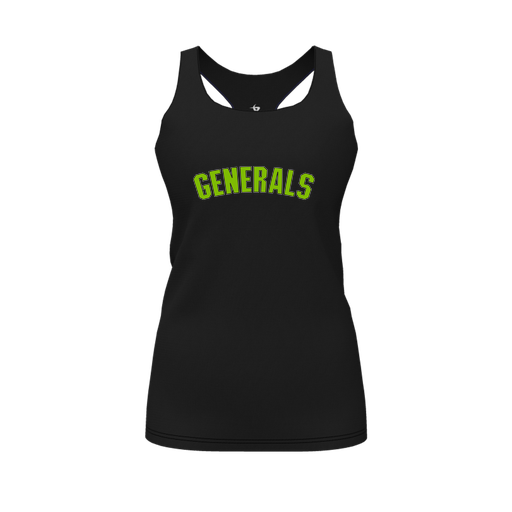 [CUS-DFW-RCBK-PER-BLK-FYS-LOGO2] Racerback Tank Top (Female Youth S, Black, Logo 2)
