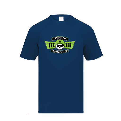 [2791.065.S-LOGO1] Youth Smooth Sport T-Shirt (Youth S, Navy, Logo 1)