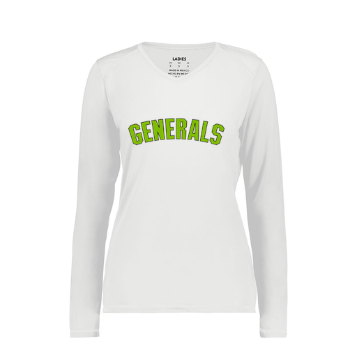 [6847.005.XS-LOGO2] Women's SoftTouch Long Sleeve (Female Adult XS, White, Logo 2)