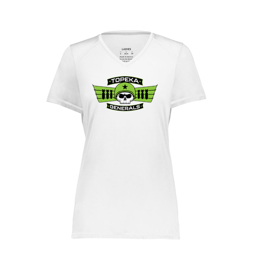 [6844.005.XS-LOGO1] Women's SoftTouch Short Sleeve (Female Adult XS, White, Logo 1)