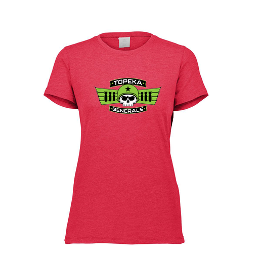 [FTSCUBRD-FAXS-LOGO1] Decker Women's Tri-Blend T-Shirt - Short Sleeve (Female Adult XS, Red, Logo 1)