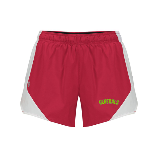 [229489.H01.S-LOGO2] Girls Olympus Shorts (Female Youth S, Red, Logo 2)