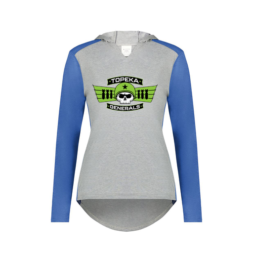 [6902.28V.XS-LOGO1] Ladies Vintage Hoodie (Female Adult XS, Royal, Logo 1)