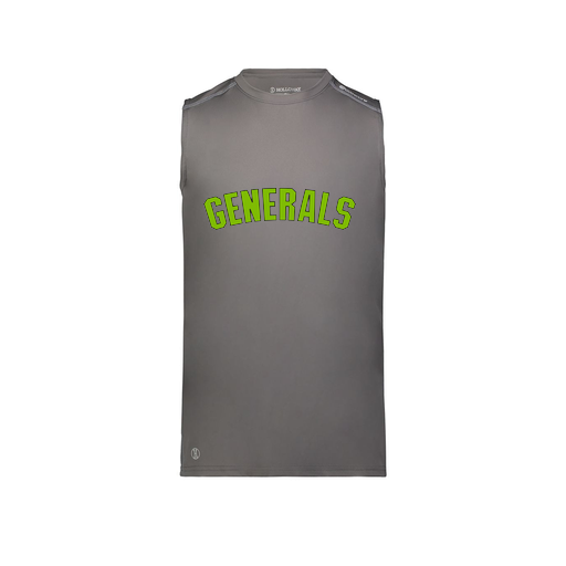 [222593.98D.S-LOGO2] Men's CoolDry TankTop (Adult S, Gray, Logo 2)