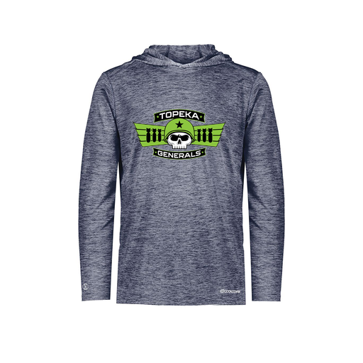 [FOLHCGNV-AS-LOGO1] Decker Men's Charge Hoodie (Adult S, Navy, Logo 1)