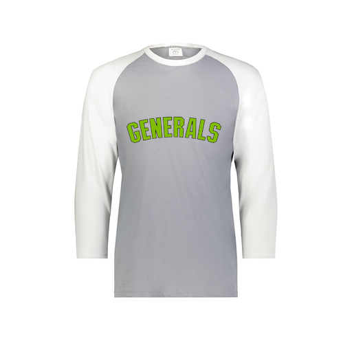 [6879.74S.S-LOGO2] Men's Vintage 3/4 Sleeve T-Shirt (Adult S, White, Logo 2)