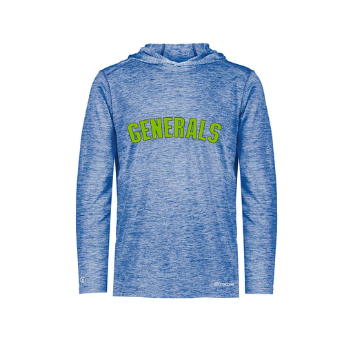 [FOLHCGRY-YS-LOGO2] Decker Youth Charge Hoodie (Youth S, Royal, Logo 2)