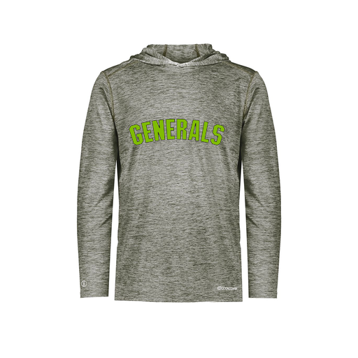 [FOLHCGGY-YS-LOGO2] Decker Youth Charge Hoodie (Youth S, Gray, Logo 2)