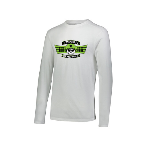 [3075.005.XS-LOGO1] Men's LS Ultra-blend T-Shirt (Adult XS, White, Logo 1)