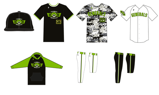 Topeka Generals - Uniform Package