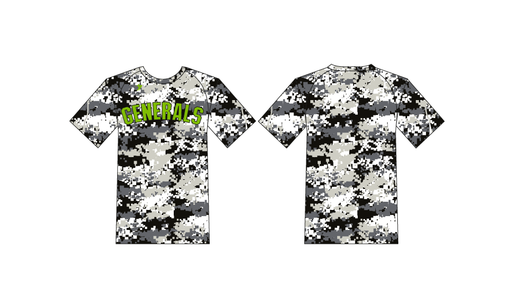 Topeka Generals - Camo Jersey (NO NAME/NUMBER)